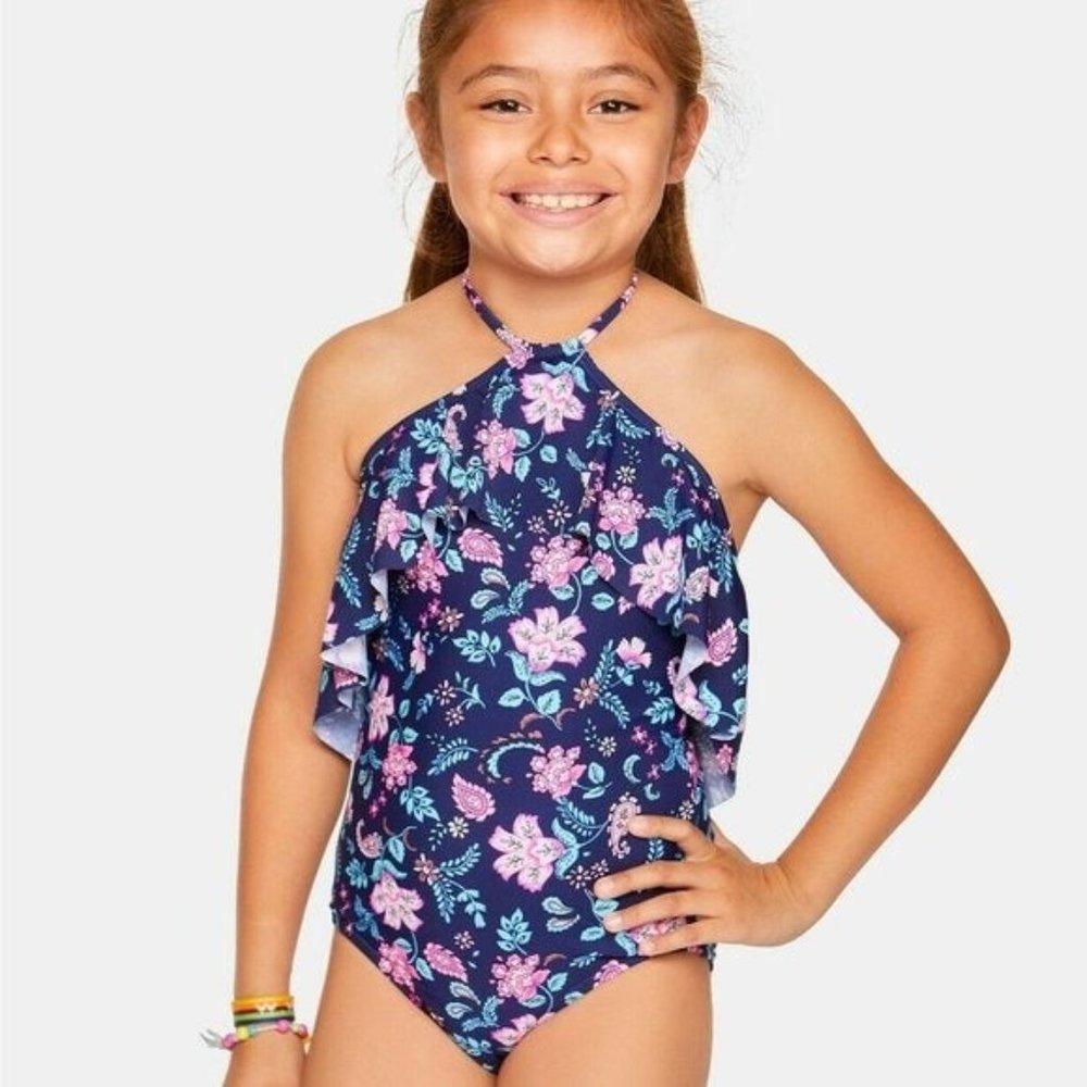 Summer Crush Floral Flounce One-Piece Swimsuit